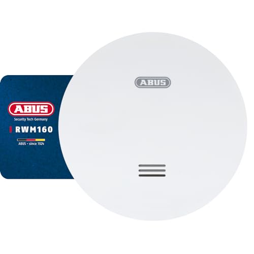 ABUS flacher Rauchmelder RWM160 - mit 10-Jahres-Batterie - Q-Label und DIN EN 14604 geprüft - Blinken bei Nacht reduziert - Weiß ABUS flacher Rauchmelder RWM160 - mit 10-Jahres-Batterie - Q-Label und DIN EN 14604 geprüft - Blinken bei Nacht reduziert - Weiß von ABUS