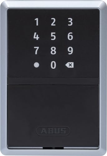 ABUS smarte Schlüsselbox KEYGARAGE™ One – per App mit Smartphone oder per Zahlencode bedienbar – Schlüsselkasten für 20 Schlüssel – auch ideal für Ferienwohnungen – Modell 787 zur Wandmontage, Schwarz von ABUS