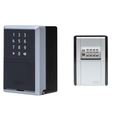 ABUS smarte Schlüsselbox KEYGARAGE One & KeyGarage 787 - Schlüsselbox zur Wandmontage - für Schlüssel oder kleine Wertgegenstände - 46331 - Schwarz-Silber von ABUS