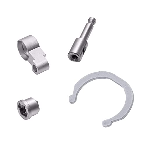 ABUS wAppLoxx Pro Verlängerungsset für ABUS Digitalzylinder | nachträgliche Körperverlängerung der Digital-Knaufzylinder | Verlängerungssteg & Wellenverlängerung & Kernhaltering | Set: 10 mm Außen von ABUS
