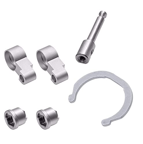 ABUS wAppLoxx Pro Verlängerungsset für ABUS Digitalzylinder | nachträgliche Körperverlängerung der Digital-Knaufzylinder | Verlängerungssteg & Wellenverlängerung & Kernhaltering | Set: 20 mm Außen von ABUS