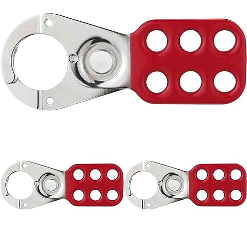 Abus - 701 Lock Out Haspe 1in Red 35766 4 - ABU701R (Packung mit 3) von ABUS