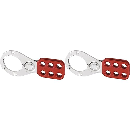 Abus - 702 Lock Out Haspe 1.5in Red 35768 8 - ABU702R (Packung mit 2) von ABUS