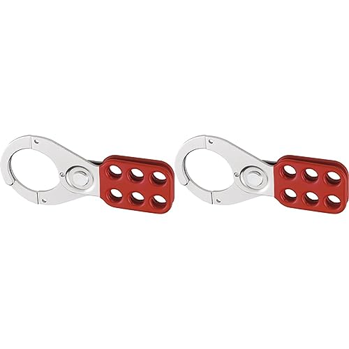 Abus - 702 Lock Out Haspe 1.5in Red 35768 8 - ABU702R (Packung mit 2) von ABUS