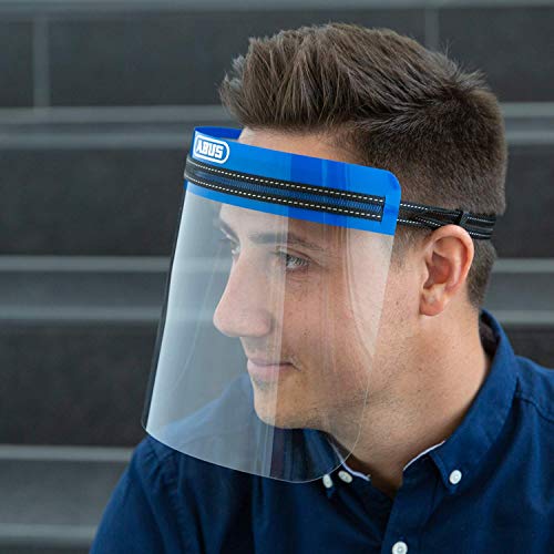 Abus Face Guard Gesichtsschutz mit breitem Visier gegen Staub und Partikel - leichtes Plexiglas - wiederverwendbar - inkl. 1er Wechselscheiben - klar - 62848, Einheitsgröße Abus Face Guard Gesichtsschutz mit breitem Visier gegen Staub und Partikel - leichtes Plexiglas - wiederverwendbar - inkl. 1er Wechselscheiben - klar - 62848, Einheitsgröße von ABUS