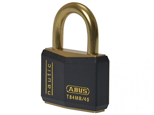 Abus - T84MB/40 40mm schwarz Nautic Rostfreie Vorhängeschloss Black Alike 840. von ABUS