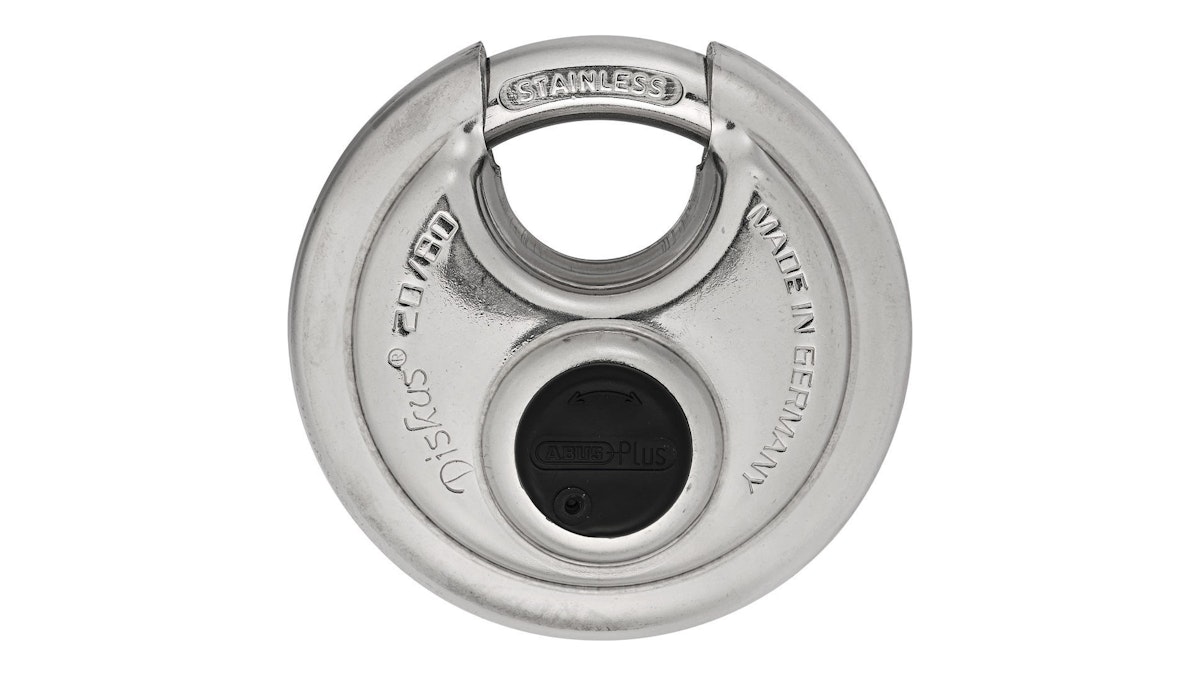 ABUS Vorhängeschloss Diskus 20 Durchmesser 80 mm Bügeldurchmesser 11 mm von ABUS