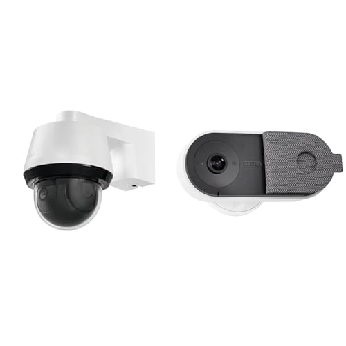 PPIC42520 Schwenk/Neigeaußen Cam & PPIC31020 WLAN Privacy Innen-Kamera mit Privatsphäre-Modus, 180-Grad Blickwinkel und Bewegungserkennung - Sterung per App - 91237 von ABUS