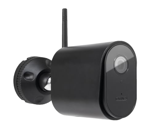 ABUS WLAN Außen-Kamera PPIC44520 - Überwachungskamera mit App, Bewegungserkennung, Objektunterscheidung, Push-Benachrichtigung, Nachtsicht, 8-GB-Speicherkarte, 1080p/Full HD, Masking, Schwarz von ABUS
