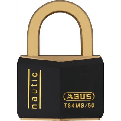Vorhängeschloss ABUS® T84MB/50 nautisches Messing-Vorhängeschloss mit 2 Schlüsseln - Massiver Messing-Schlosskörper und Bügel - verhindert Funkenbildung und Doppelverriegelung | 50mm (50mm) von ABUS