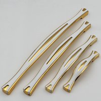 10 Stück Moderne Weißgold Griffe Knäufe Schrank Schublade Kommode Möbel - 1 Stk von ABVIN