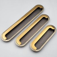 Abvin Schiebetür Verdeckt Und Schubladengriffe Flush Pull in Antik Gold Finish Schrank Kommode Schiebegriff Und - 1 Stück von ABVIN