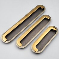 Eingebettete Abvin Schiebetür Verdeckte Schubladengriffe Flush Pull in Antik Gold Finish Schrank Kommode Schiebegriff - 1 Stk von ABVIN
