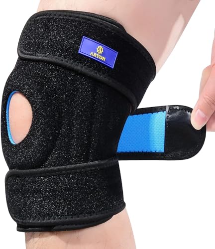 ABYON Kniebandage mit Patella Gel Pads & Feder Seitenstabilisatoren für Knieschmerz, Geschwollen, Meniskusriss, Arthritis, ACL, PCL, MCL, Erholung, 4 Größen von ABYON