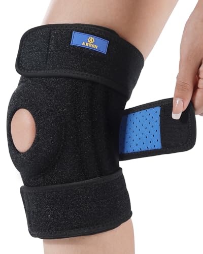 ABYON Kniebandage für Männer Damen, Kniestütze mit Patella Gel Pads & Feder Seitenstabilisatoren für Knieschmerz, Geschwollen, Meniskusriss, Arthritis, ACL, PCL, MCL von ABYON