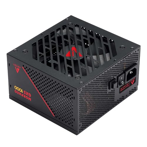 ABYSM Gaming Morpheo GX5 ATX 3.1 Netzteil, 1000 W, Schwarz, 80 Plus, Gold, komplett modular von Abysm Gaming