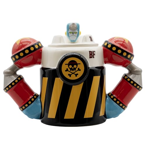ABYSTYLE 3D Tasse One Piece Franky Shogun – Offizielles Produkt – Modell Iron Pirat – 450 ml – geschnitzte Oberfläche – Keramik – Kartonschachtel ABYSTYLE 3D Tasse One Piece Franky Shogun – Offizielles Produkt – Modell Iron Pirat – 450 ml – geschnitzte Oberfläche – Keramik – Kartonschachtel von ABYSTYLE