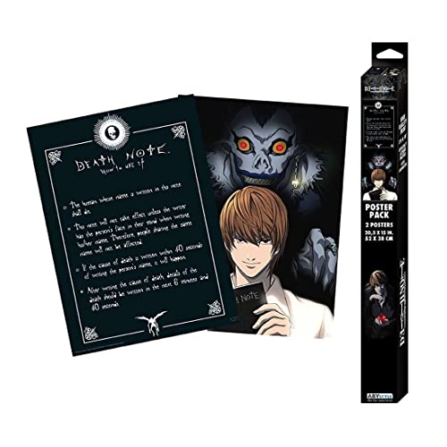 ABYSTYLE Death Note Light & Death Note - Poster 2er Set Chibi Design Unisex Poster Standard ABYSTYLE Death Note Light & Death Note - Poster 2er Set Chibi Design Unisex Poster Standard von ABYSTYLE
