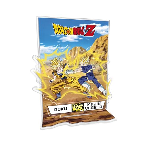 ABYSTYLE Diorama Acryl Dragon Ball Z Goku vs Vegeta – offizielles Produkt – Sammlerdesign – inkl. Ständer – Format 13 x 15 cm von ABYSTYLE