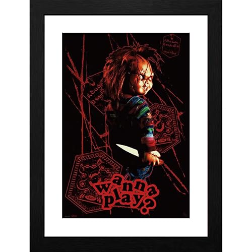 ABYSTYLE GBEye Chucky Gerahmter Kunstdruck Chucky will spielen von ABYSTYLE