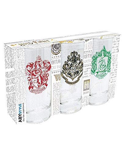 ABYSTYLE - HARRY POTTER - 3 Gläser - Set - Häuser von ABYSTYLE