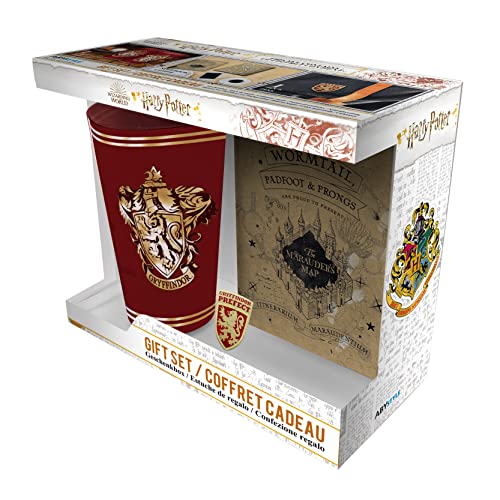 ABYSTYLE - Harry Potter Geschenkbox Karte des Rumtreibers Glas XXL+ Pin + Notizbuch von ABYSTYLE