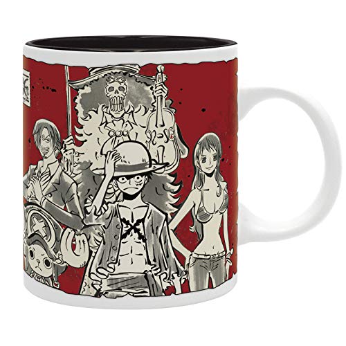 ABYSTYLE - One Piece - Tasse - 320 ml - Luffy's crew japanischer Stil, Rot von ABYSTYLE