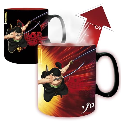 ABYSTYLE One Piece Zoro & Sanji Heat Change Mug 400 ml Anime Manga Drinkware Home & Kitchen Merch Gift ABYSTYLE One Piece Zoro & Sanji Heat Change Mug 400 ml Anime Manga Drinkware Home & Kitchen Merch Gift von ABYSTYLE