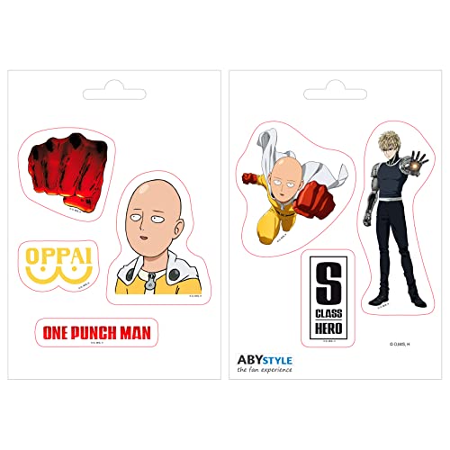 ABYSTYLE - One Punch Man Sticker Saitama und Symbole 16 x 11 cm ABYSTYLE - One Punch Man Sticker Saitama und Symbole 16 x 11 cm von ABYSTYLE