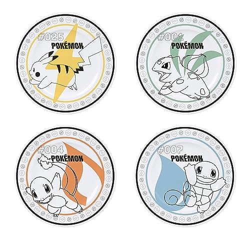 ABYSTYLE - Pokemon Set mit 4 Tellern Starter + Pikachu von ABYSTYLE