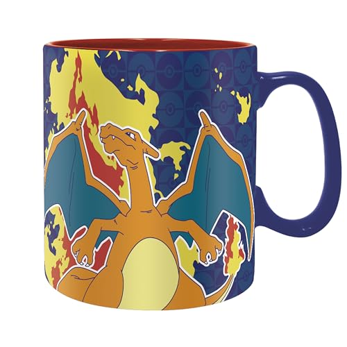 ABYSTYLE Pokemon Tasse Glurak Metalleffekt, großer Behälter von ABYSTYLE