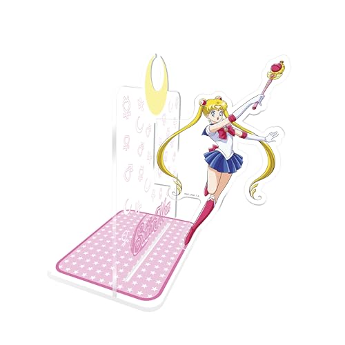ABYSTYLE Sailor Moon Buchstützen aus Acryl, offizielles Produkt, transparenter Doppelständer, Sammlerdesign ABYSTYLE Sailor Moon Buchstützen aus Acryl, offizielles Produkt, transparenter Doppelständer, Sammlerdesign von ABYSTYLE