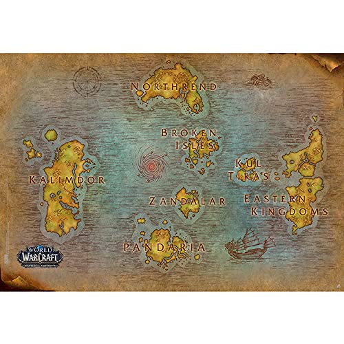 ABYSTYLE - World of Warcraft - Poster - Karte (91,5 x 61) von ABYSTYLE