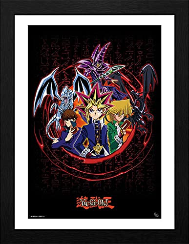 ABYSTYLE Yu-gii-oh! Gerahmter Kunstdruck Joey Yugi Kaiba von ABYSTYLE