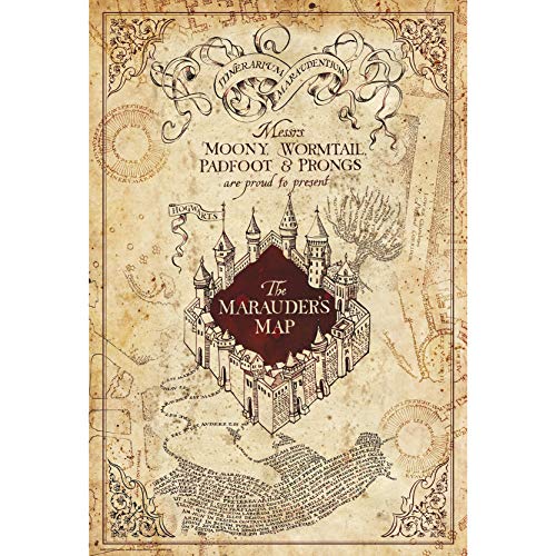 ABYstyle ABYDCO543 Harry Potter Marauder's Map Maxi-Poster 61 x 91,5 cm von ABYSTYLE