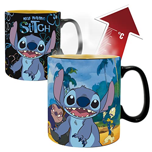 ABYstyle - Disney - Lilo & Stitch 460 ml Thermo-Tasse von ABYSTYLE