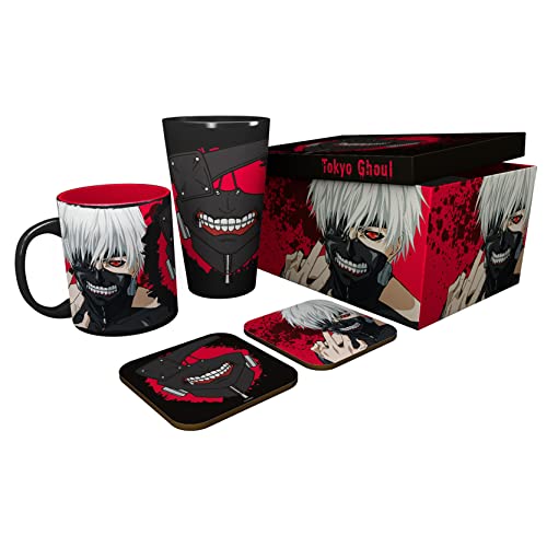 ABYstyle GBEye – TOKYO GHOUL Geschenkset Glas + Tasse + 2 Untersetzer Ken von ABYSTYLE