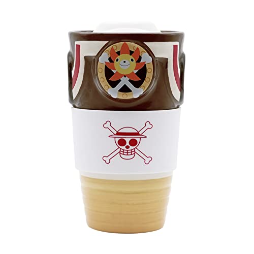 ABYstyle - One Piece Becher aus Keramik für unterwegs, Motiv: Thousand Sunny von ABYSTYLE