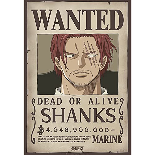 ABYstyle - One Piece Poster Wanted Shanks (52 x 35 cm) von ABYSTYLE