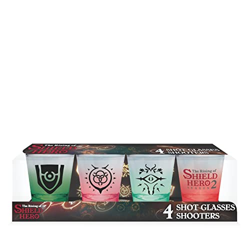 ABYstyle The Rising of the Shield Hero Schnapsgläser-Set, 48 ml, Anime Manga Drinkware Home Essentials Geschenk von ABYSTYLE