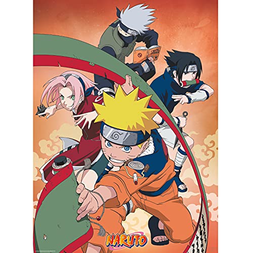 ABYstyle ABYDCO775 Naruto Team 7 Chibi-Poster 52 x 38 von ABYSTYLE