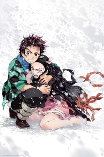 ABYstyle ABYDCO800 Demon Slayer Tanjiro & Nezuko Snow Maxi-Poster 61 x 91,5 cm von ABYSTYLE