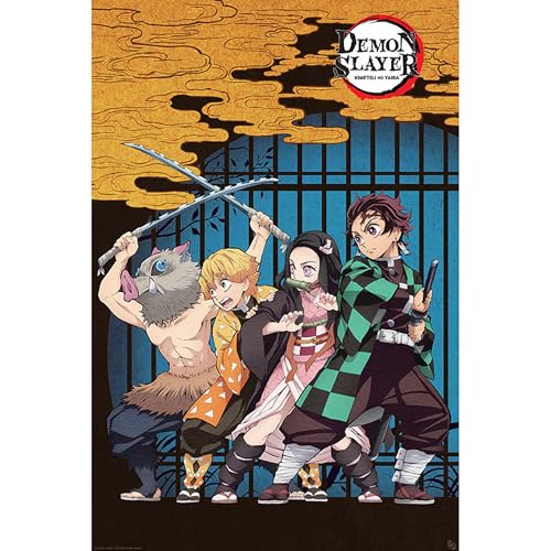 ABYstyle ABYDCO845 Maxi-Poster „Demon Slayer Group“ 61 x 91,5 cm von ABYSTYLE