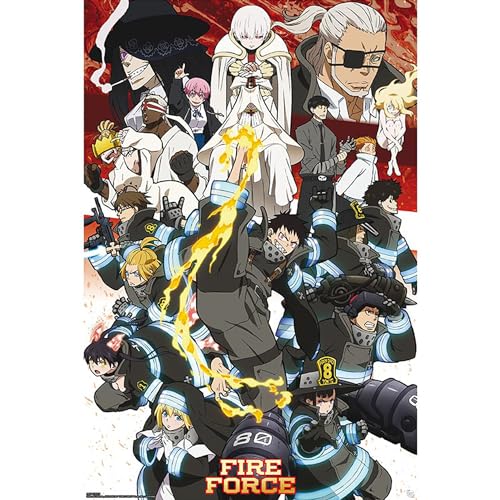 ABYstyle - FIRE FORCE Poster Key Art Saison 2 von ABYSTYLE