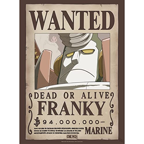 ABYstyle One Piece Wanted Franky Poster 38x52cm von ABYSTYLE