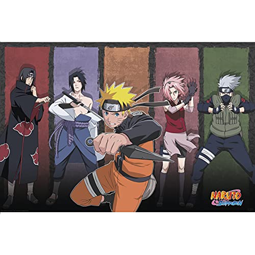ABYstyle Naruto - Naruto & alliés - Poster 91x61cm, bunt von ABYSTYLE