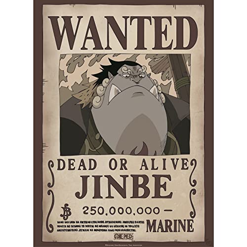 ABYstyle One Piece Wanted Jinbe Poster 38x52cm von ABYSTYLE