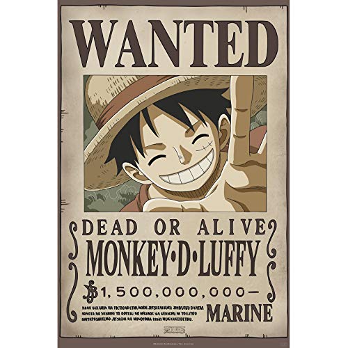 ABYSTYLE - One Piece - Poster - Wanted Luffy New 2 (91,5 x 61 cm) von ABYSTYLE