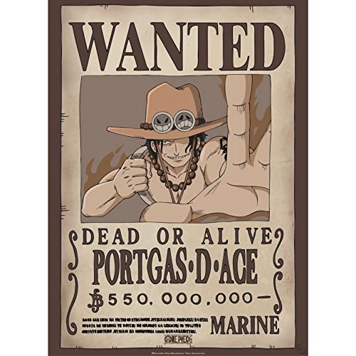 ABYstyle One Piece Wanted Ace Poster 38x52cm von ABYSTYLE