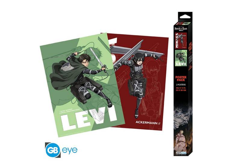 ABYstyle Poster ATTACK ON TITAN - Set 2 Chibi Posters - Set 1 (52x38) von ABYstyle